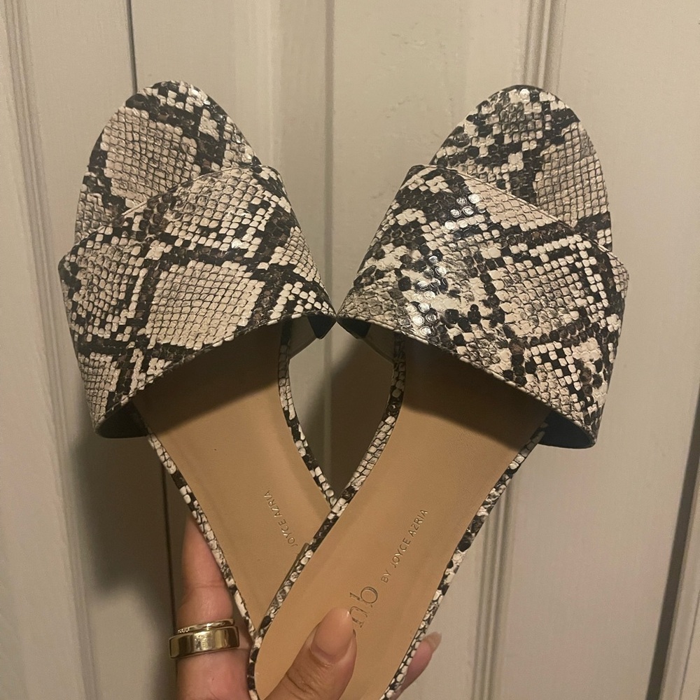 ROHB Snakeskin slides size 8